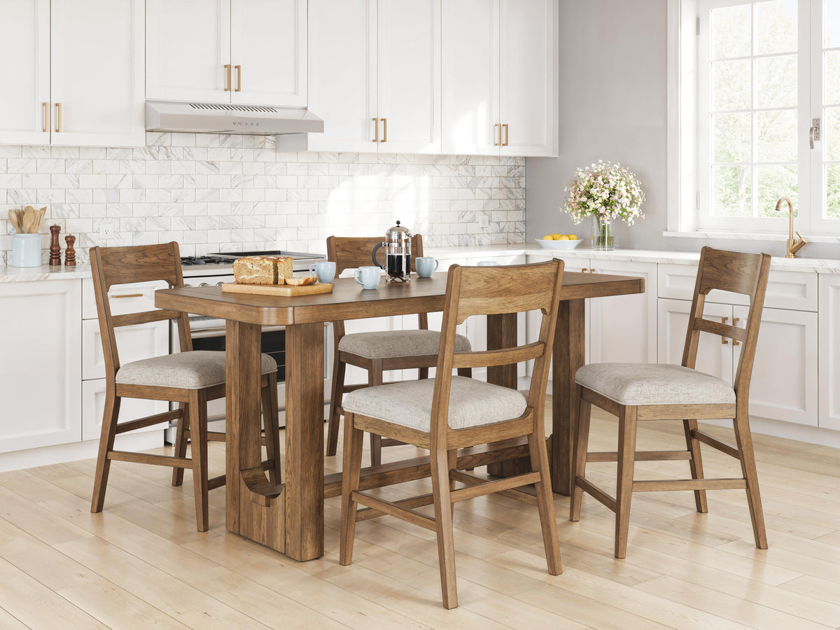 Cabalynn Counter Height Dining Table and 4 Barstools (D974-SI) - Image 10