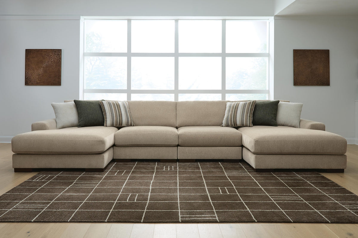 Linenhause 4-Piece Double Chaise Sectional (31803-SI) - Image 2