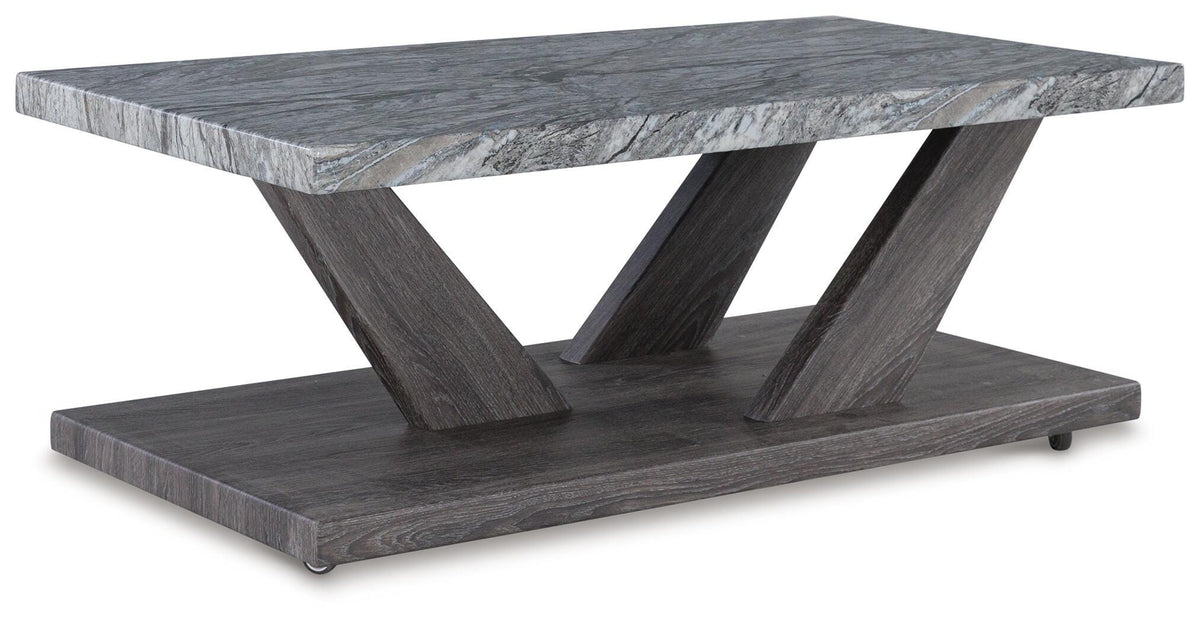 Bensonale Table (Set of 3) - Brown/Gray  (T400-SI) - Image 3