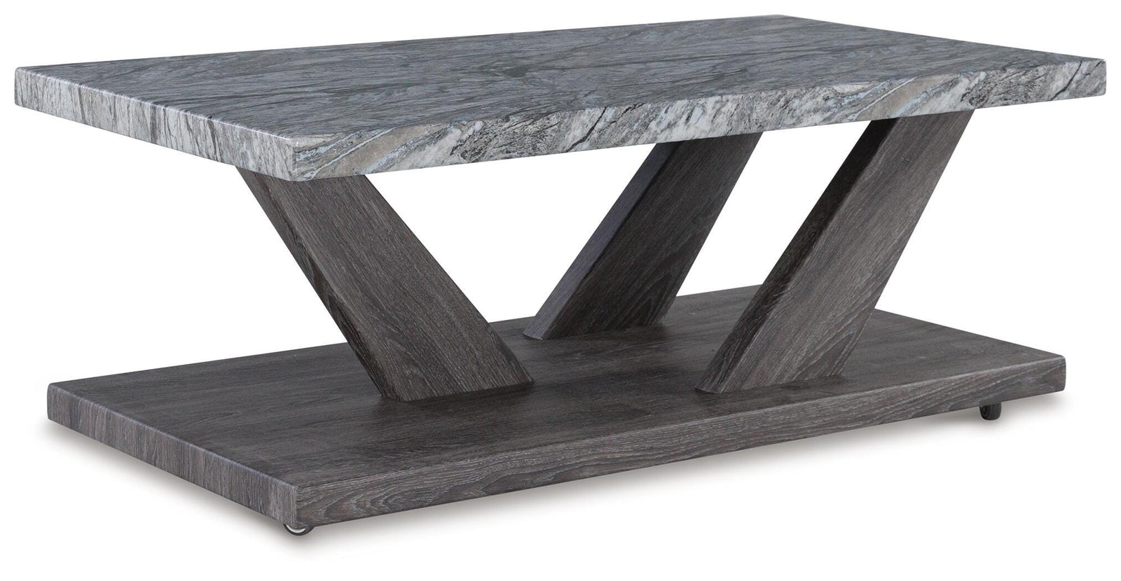 Bensonale Table (Set of 3) - Brown/Gray  (T400-SI) - Image 3