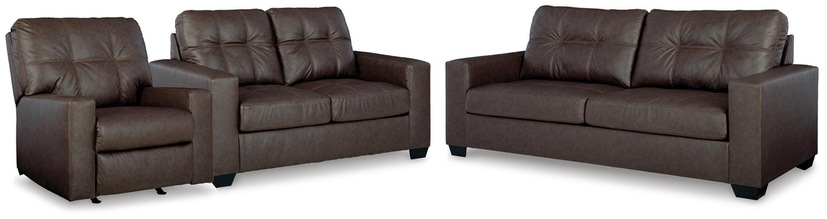 Barlin Mills Sofa, Loveseat and Recliner (17003-SI)