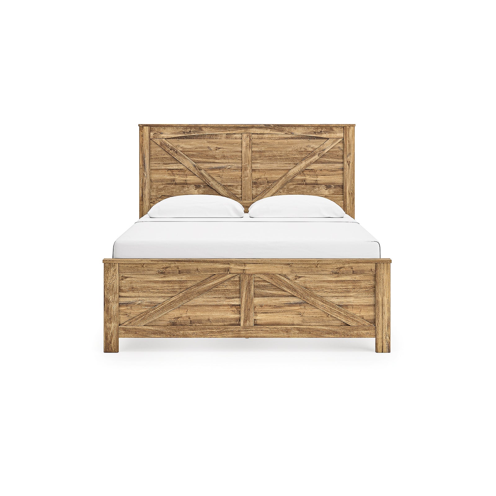 Maystonna King Crossbuck Panel Bed (PCB1580-SI) - Image 4