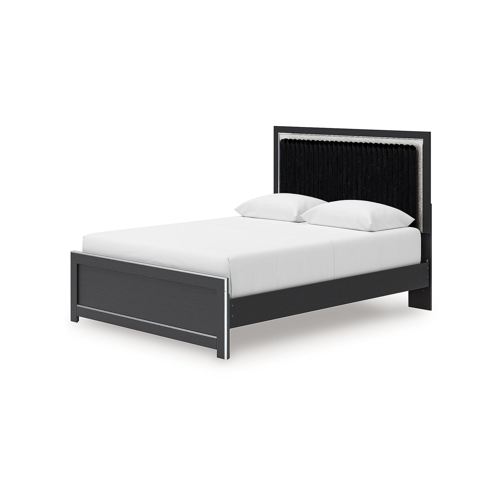 Zuraleus Queen Upholstered Bed, Dresser, Mirror and Nightstand (PCB3380-SI) - Image 14