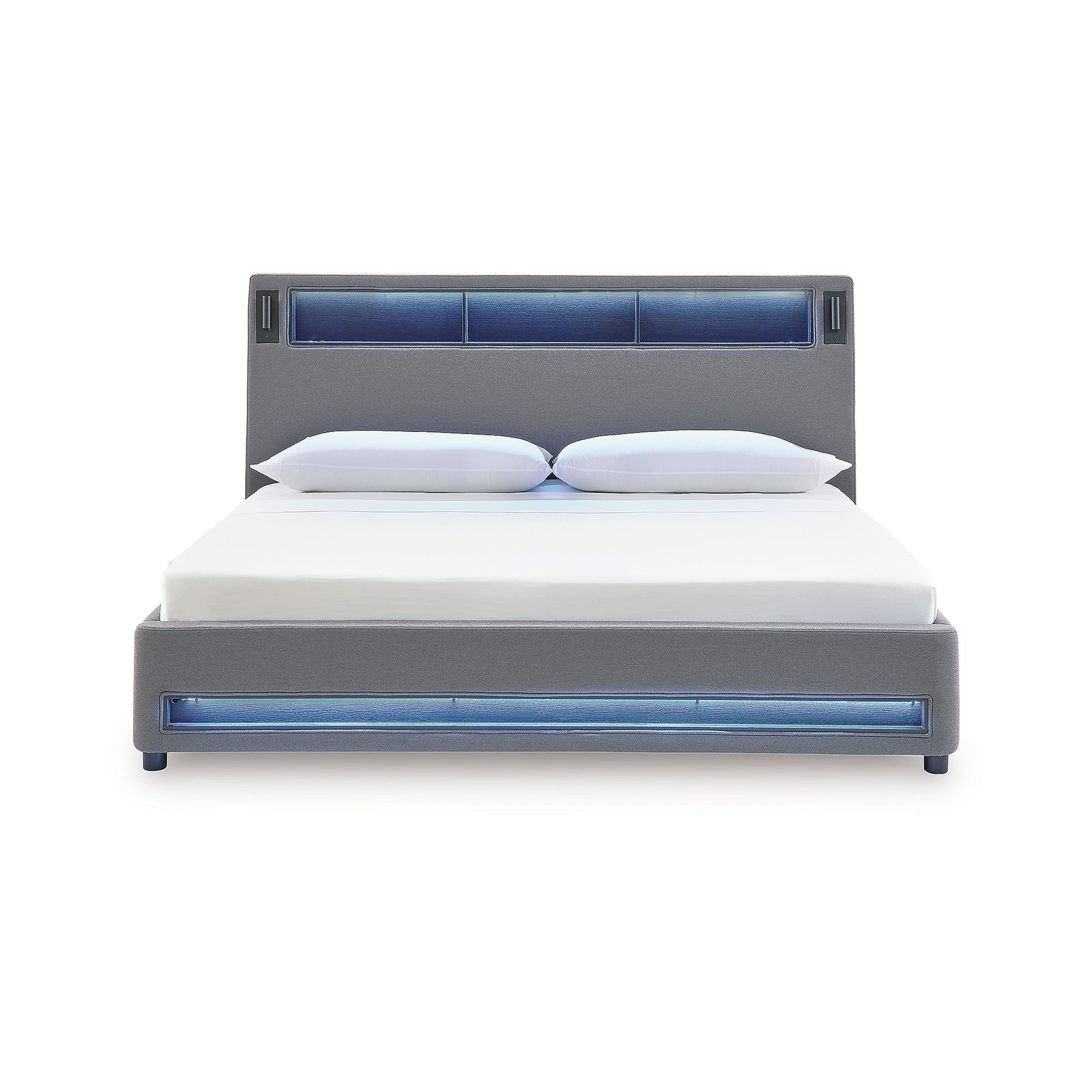 Verishaw California King Upholstered Bed (PCB2721-SI) - Image 6