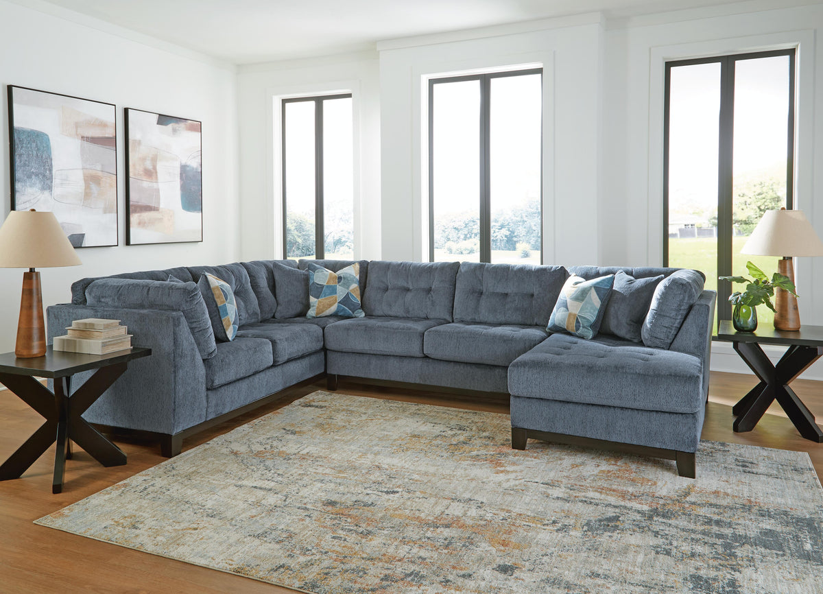 Maxon Place 3-Piece Sectional with Chaise (33003-SI) - Image 4