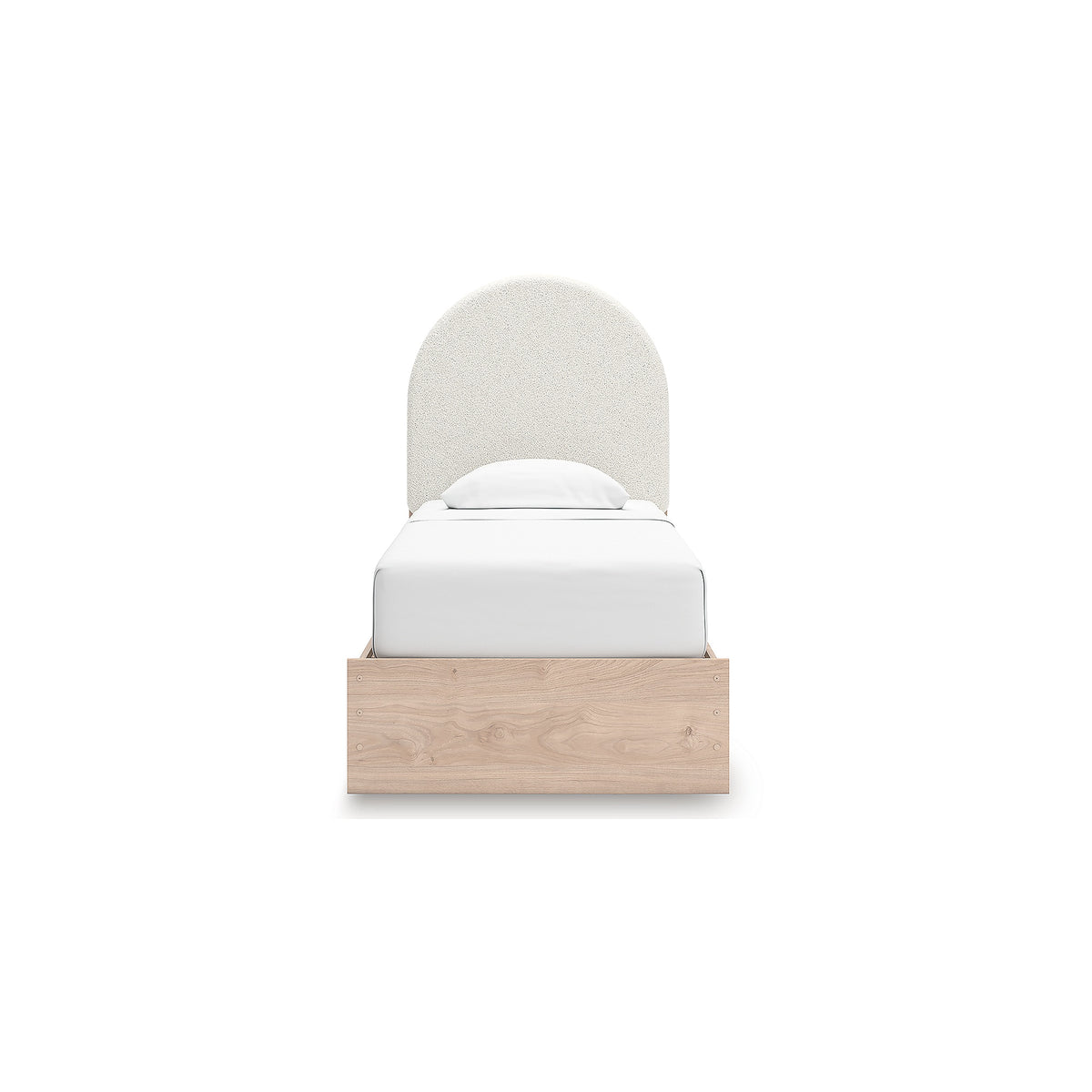 Arloster Twin Upholstered Panel Bed, Dresser and Mirror (PCB1566-SI) - Image 9