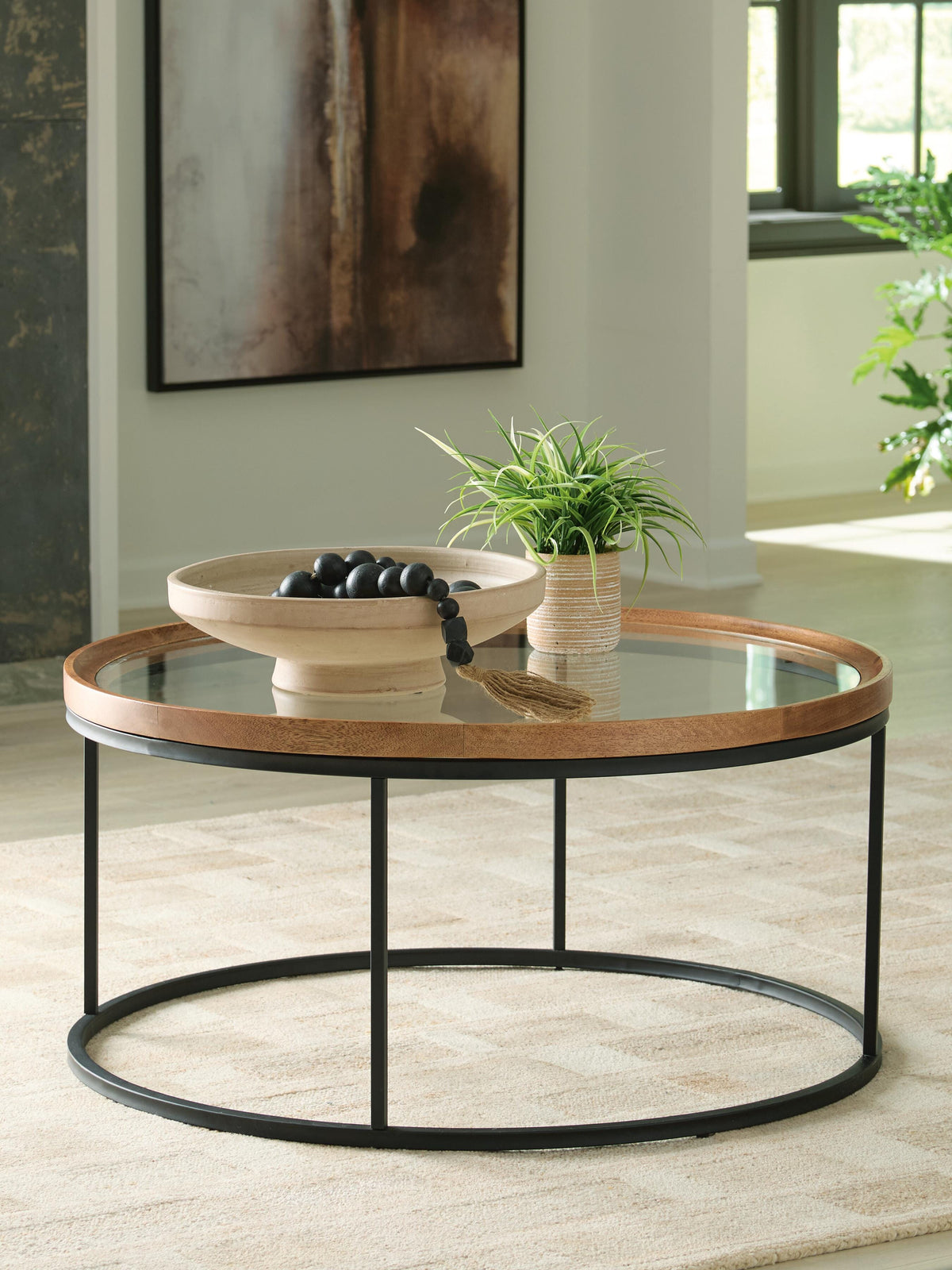 Noraluna Coffee Table - Medium Brown  (T502-SI) - Image 2