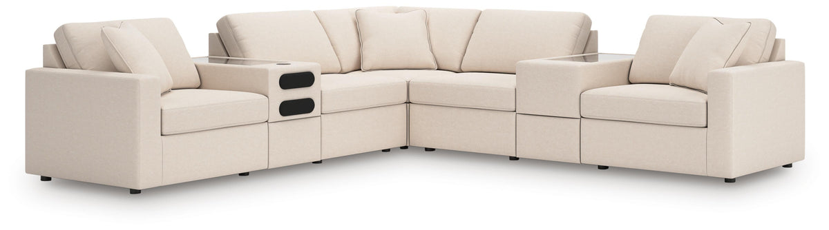 Modmax 7-Piece Balanced Sectional with Audio and Storage Consoles (92103-SI)