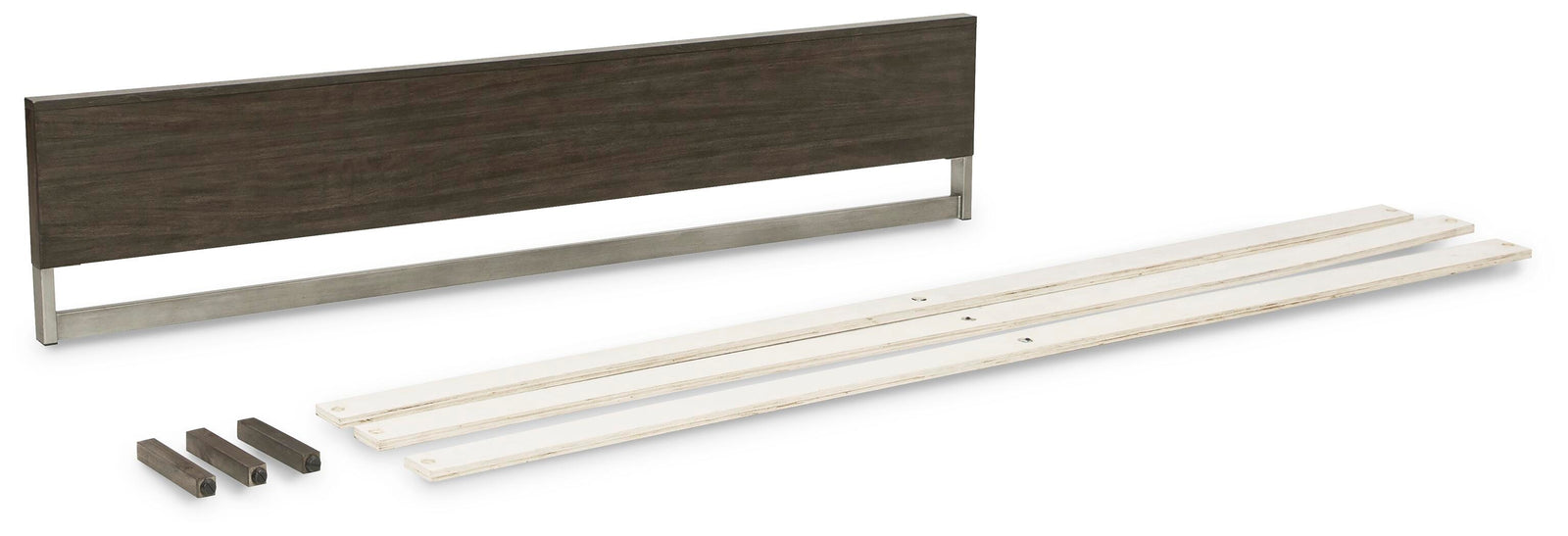 Arkenton Panel Footboard with Slats - Grayish Brown  (B786-SI)