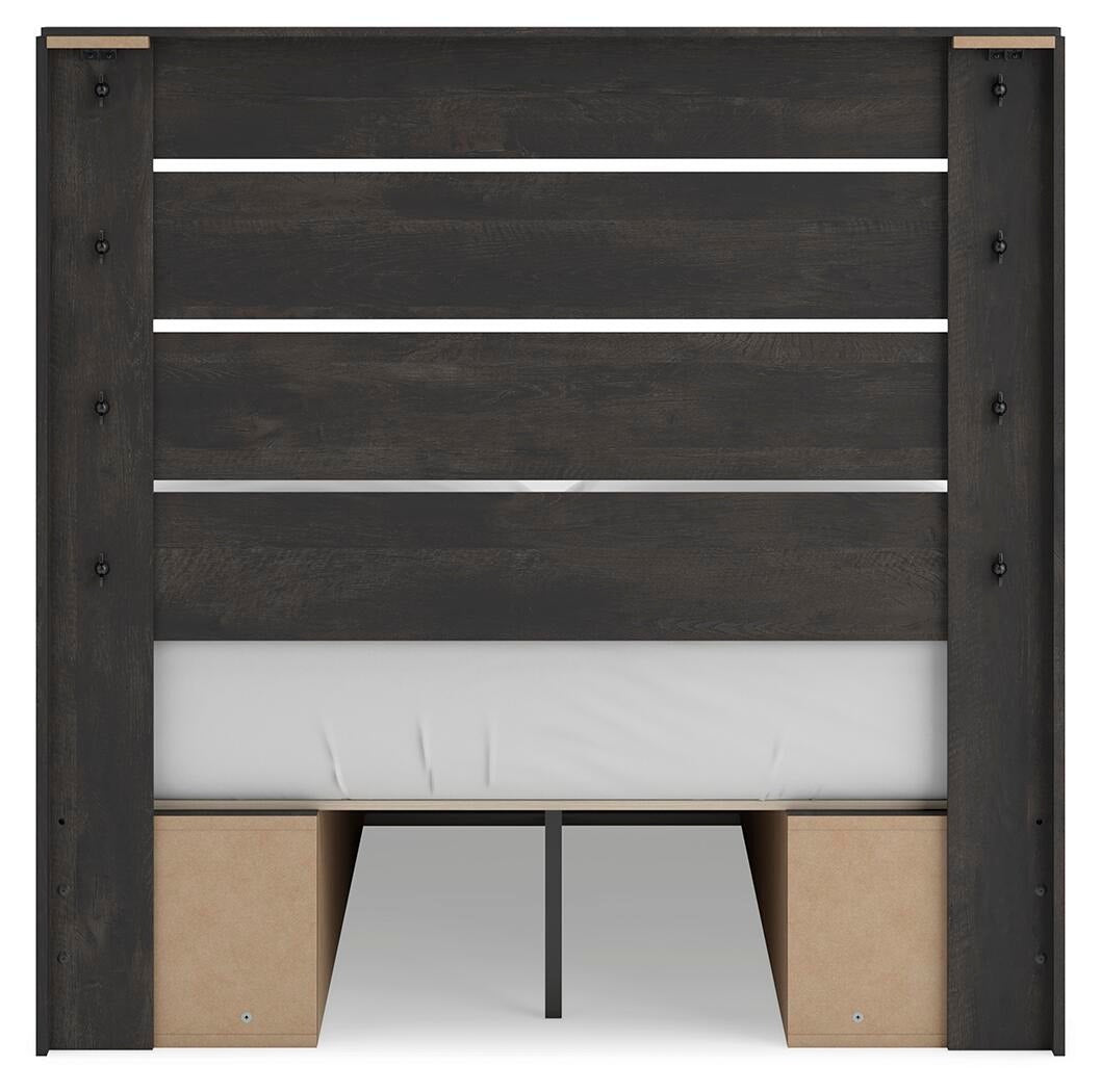 Hollivern Full Panel Bed with Storage (PCB2108-SI) - Image 6