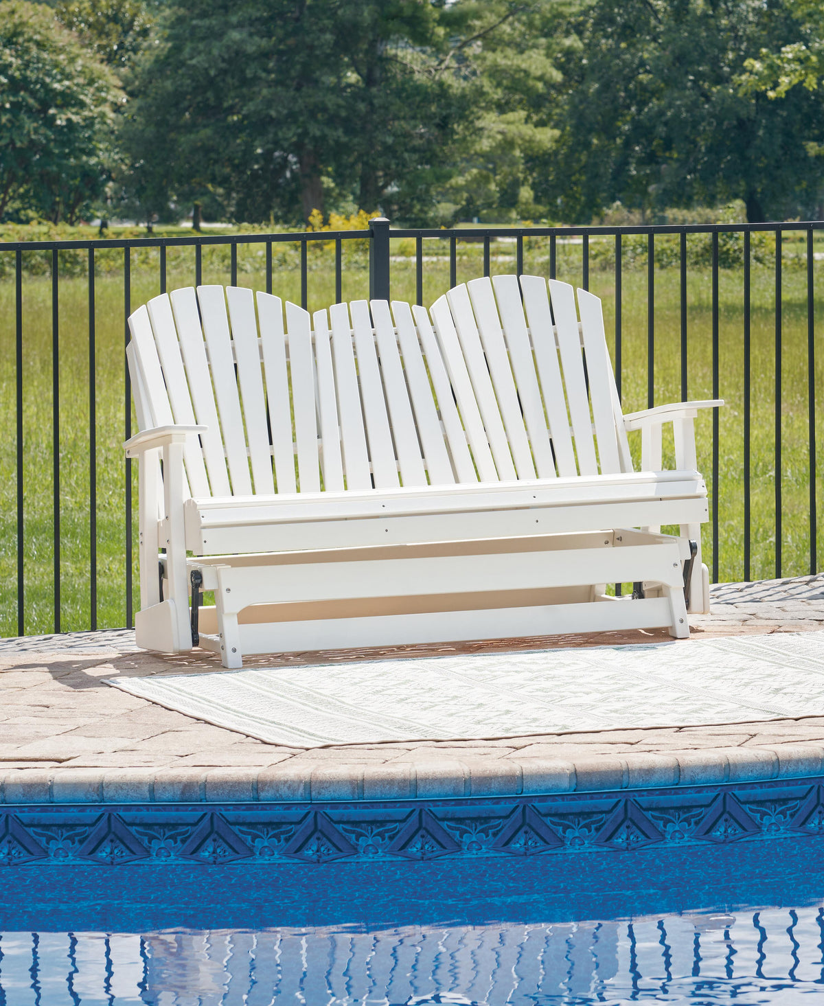Hyland Wave Outdoor Glider Loveseat (P111-SI) - Image 23
