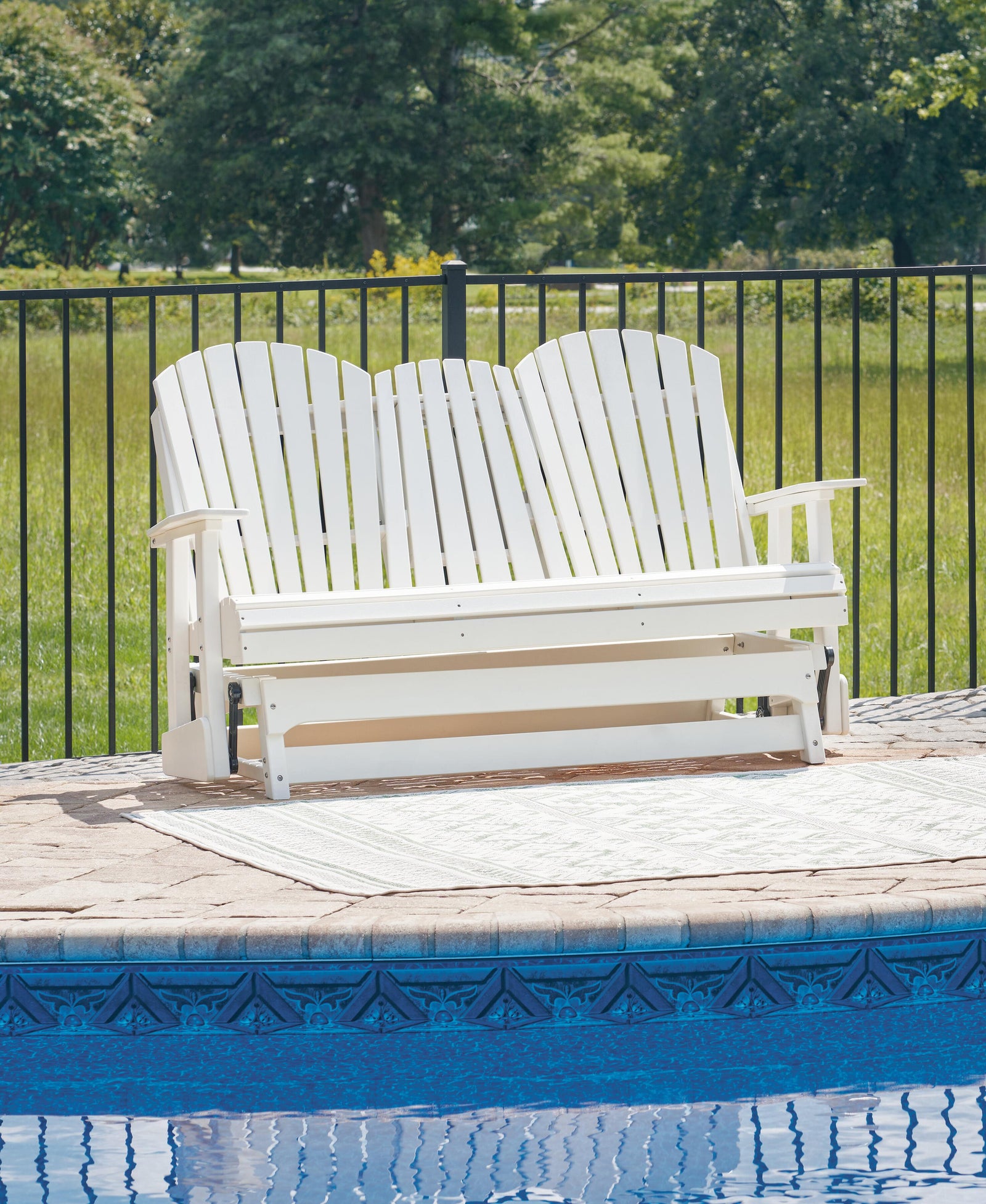 Hyland Wave Outdoor Glider Loveseat (P111-SI) - Image 23