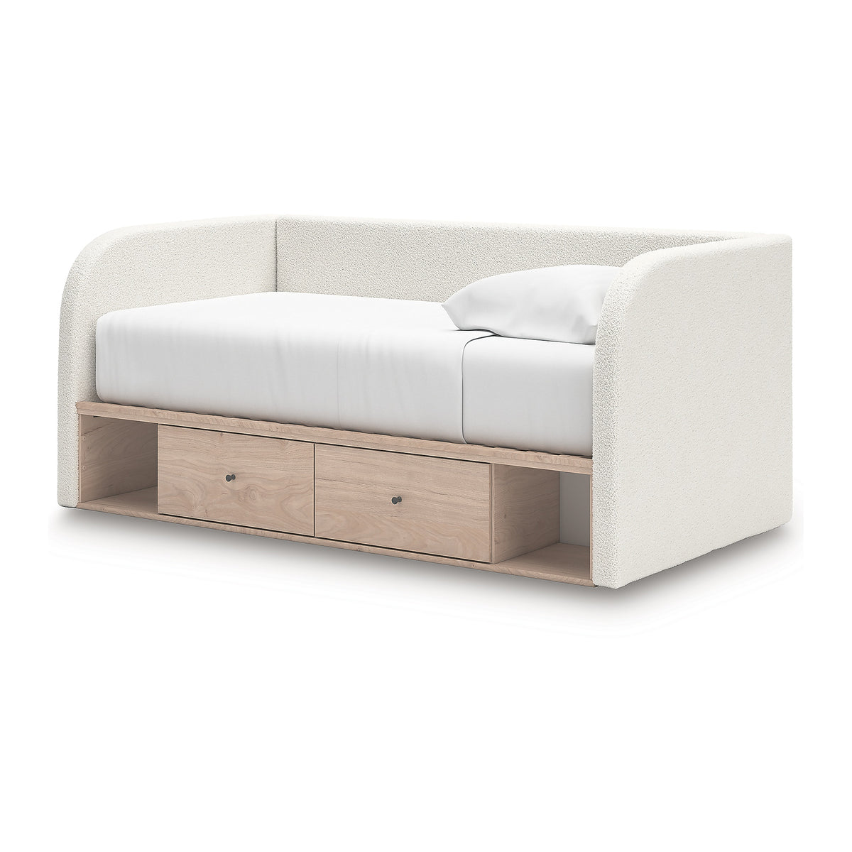 Arloster Twin Upholstered Day Bed, Dresser and Mirror (PCB1566-SI) - Image 7