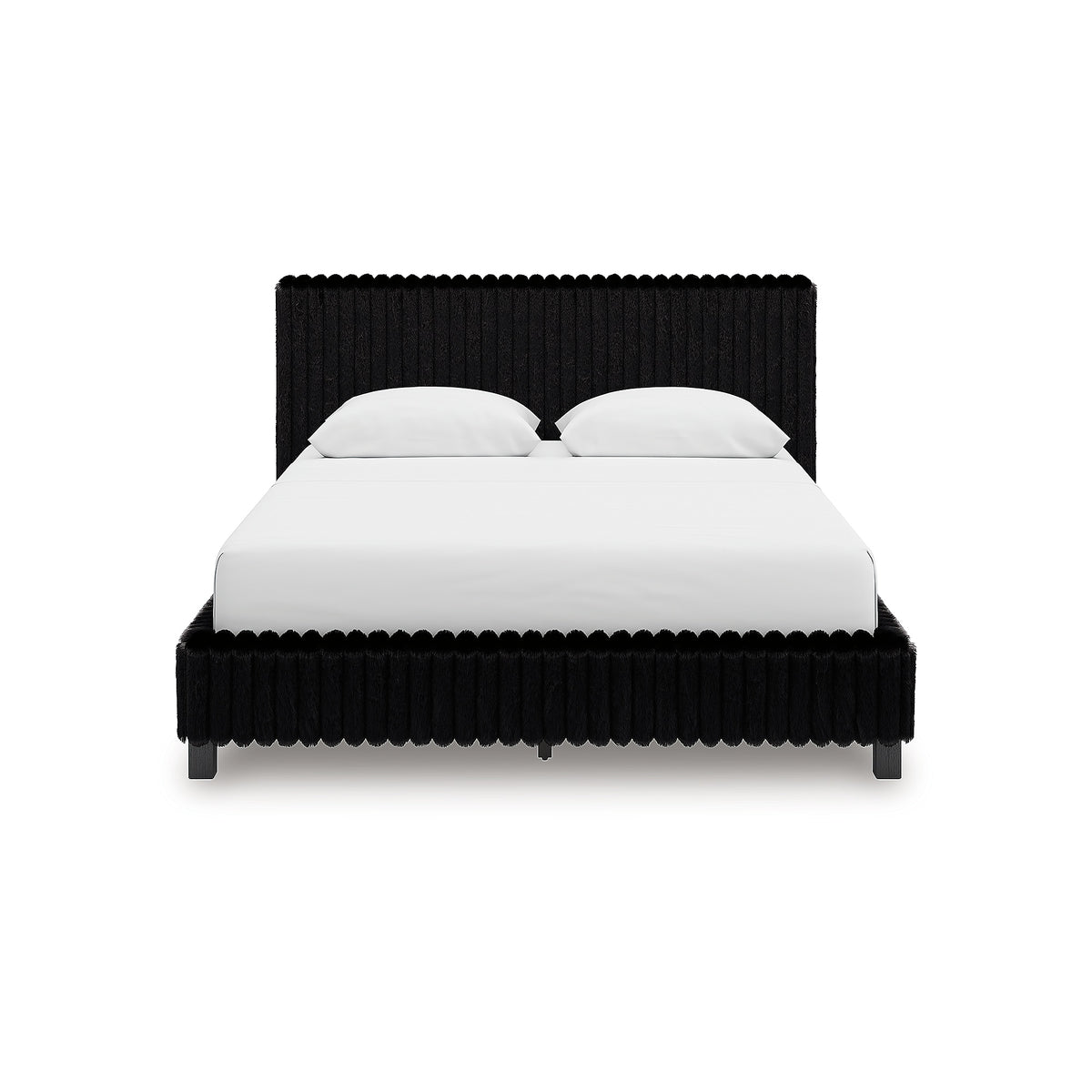 Zuraleus Queen Upholstered Bed, Dresser, Mirror and Nightstand (PCB3380-SI) - Image 9
