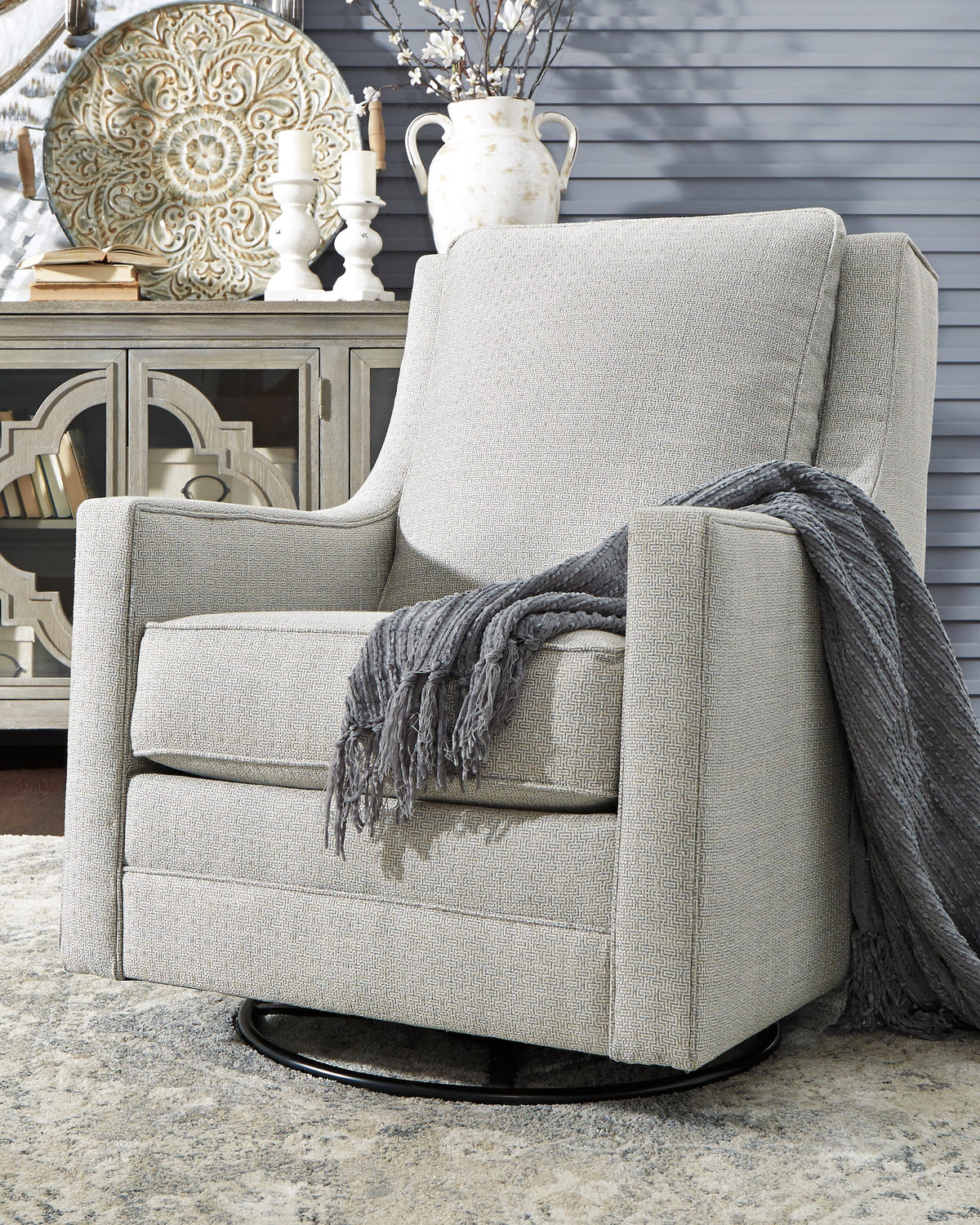 Kambria Swivel Glider Accent Chair (A3000206-SI) - Image 3