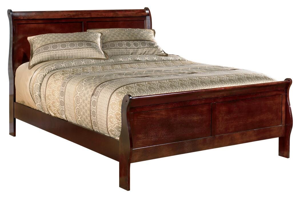 Alisdair Sleigh Bed - Reddish Brown  (B376-SI) - Image 3