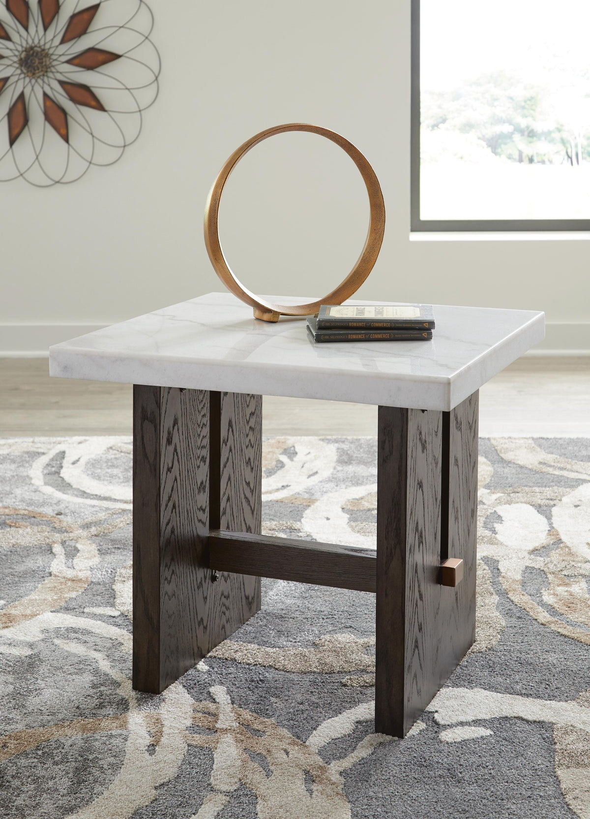 Burkhaus End Table - White/Dark Brown  (T779-SI) - Image 5