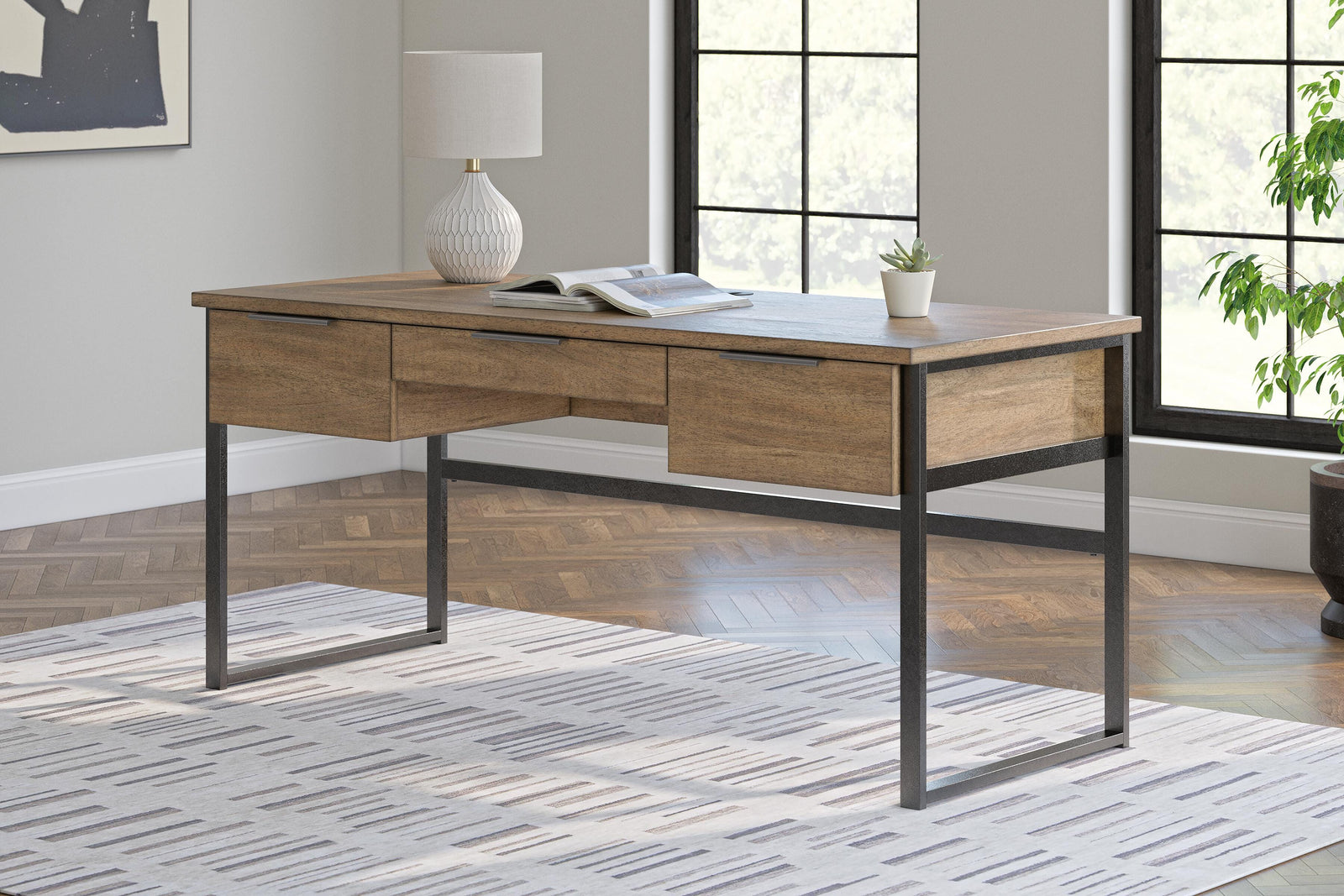 Montia 67 Home Office Desk (H632-SI) - Image 9