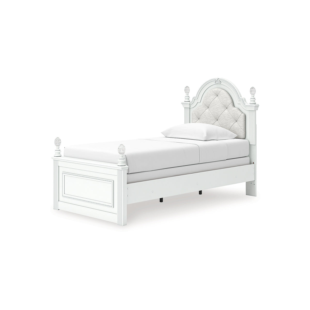 Kozlani Twin Upholstered Panel Bed, Dresser and Mirror (PCB1819-SI) - Image 7