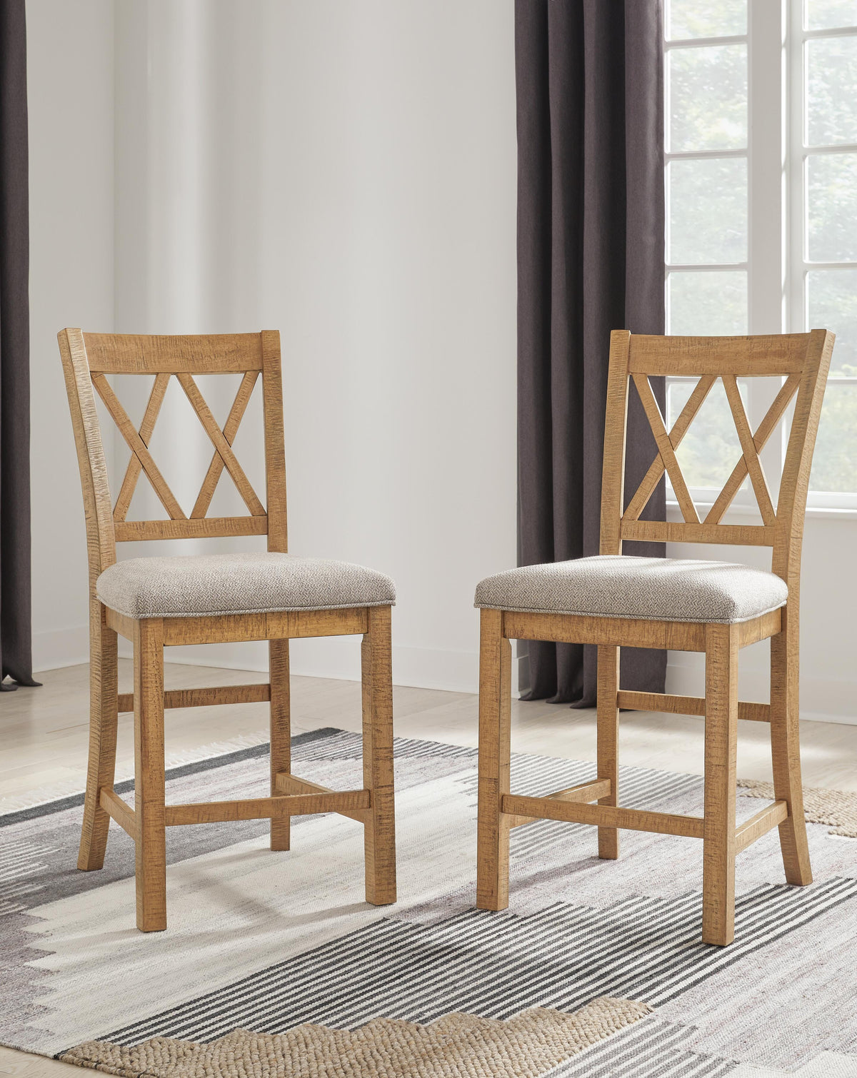 Havonplane Counter Height Extension Dining Table and 4 Barstools (D773-SI) - Image 17