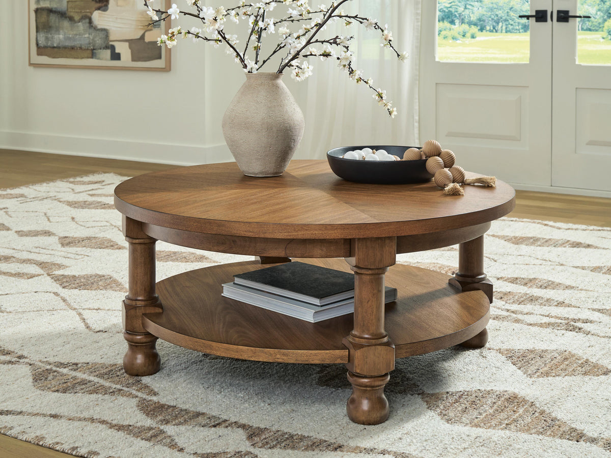 Chadworth Coffee Table - Medium Brown  (T614-SI) - Image 2