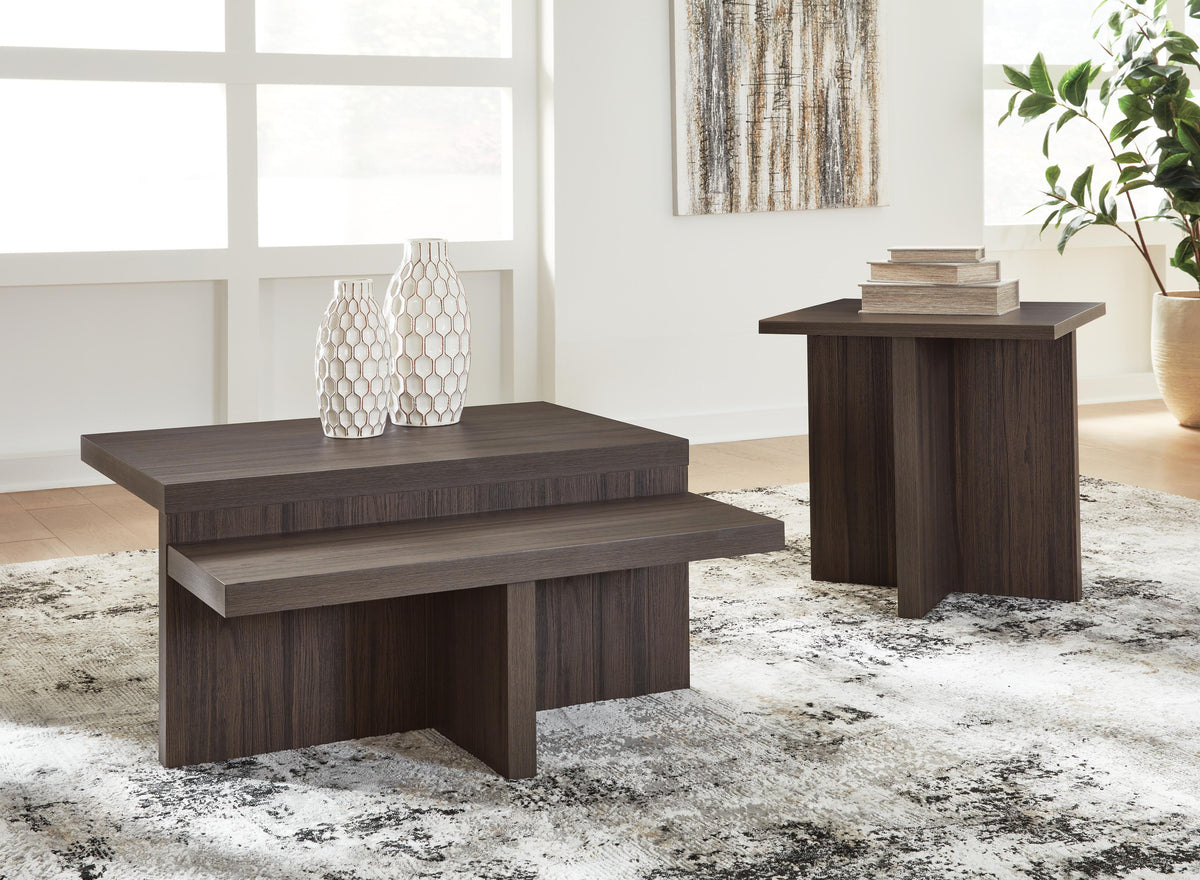 Zendex Table (Set of 2) - Brown  (T304-SI) - Image 8