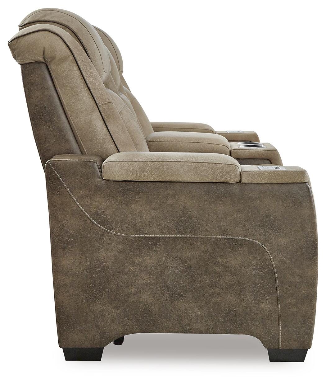 Next-Gen Durapella Power Reclining Loveseat with Console (22003-SI) - Image 7