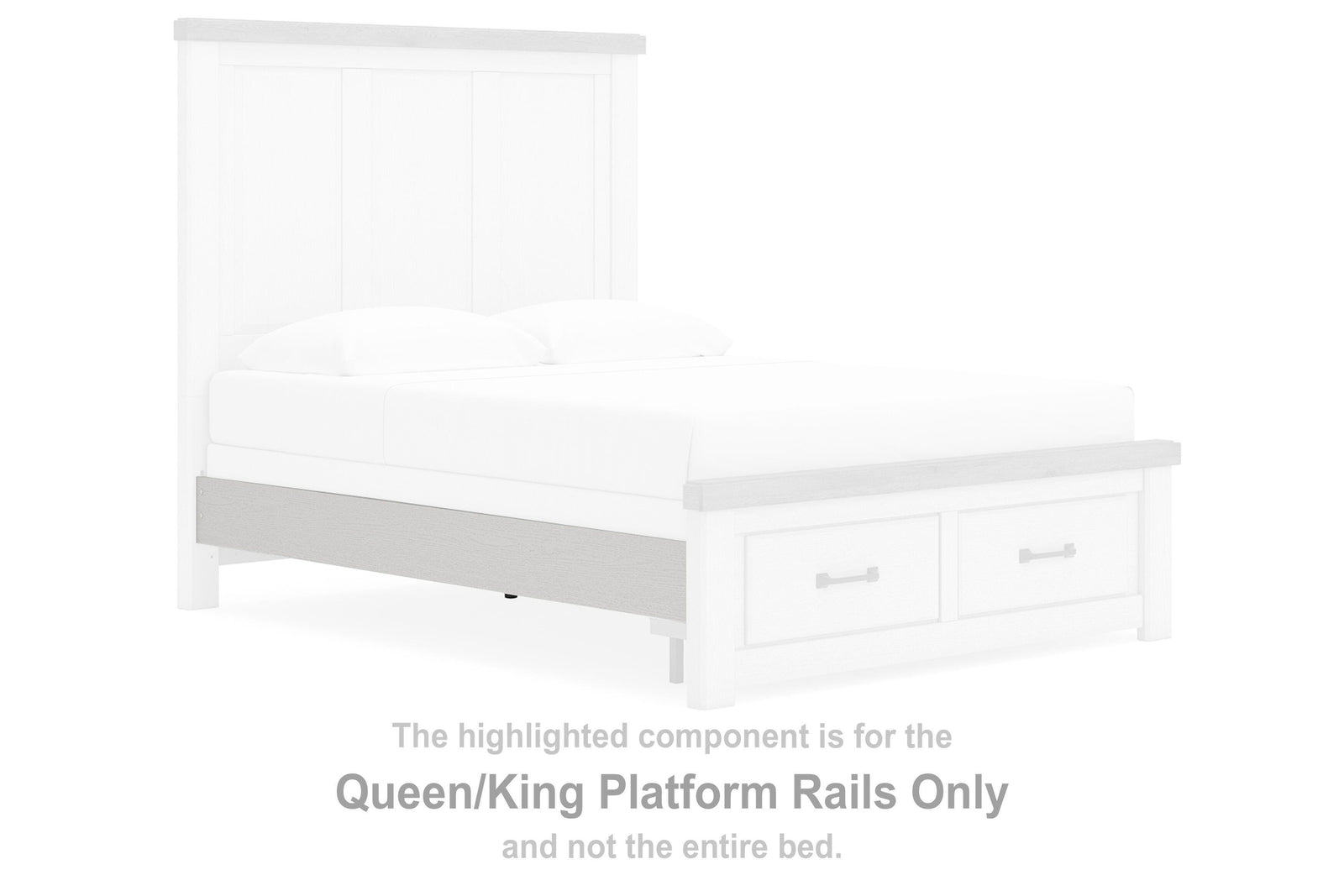 Savonport Platform Rails (Youth) - White  (B4615-SI) - Image 2