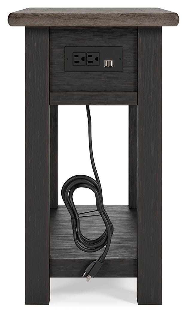Tyler Creek Chairside End Table - Grayish Brown/Black  (T736-SI) - Image 7