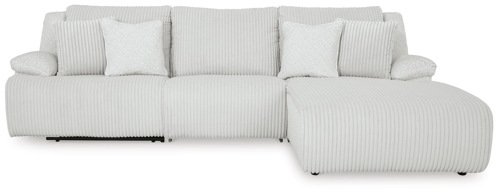 Top Tier 3-Piece Reclining Sectional Sofa Chaise (92706-SI)