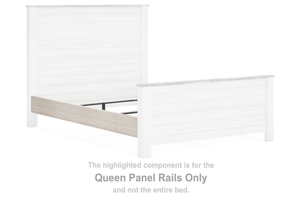 Willowton Panel Rails - Whitewash  (B267-SI)