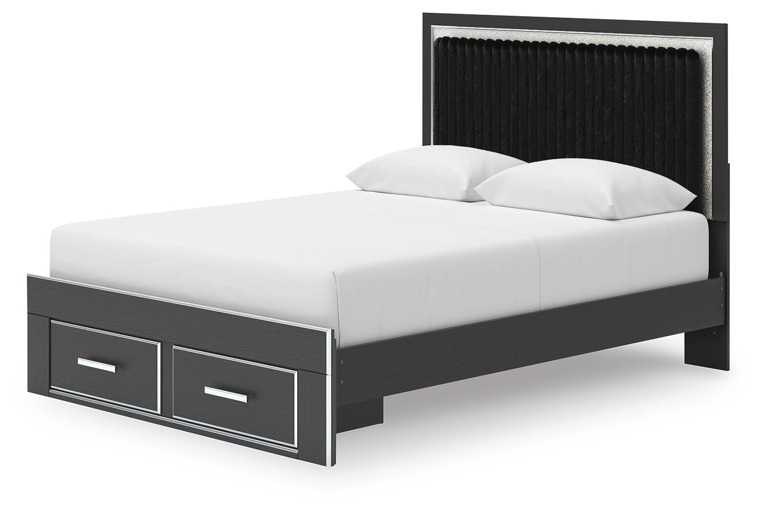 Zuraleus Queen Upholstered Panel Platform Storage Bed (PCB3380-SI) - Image 3