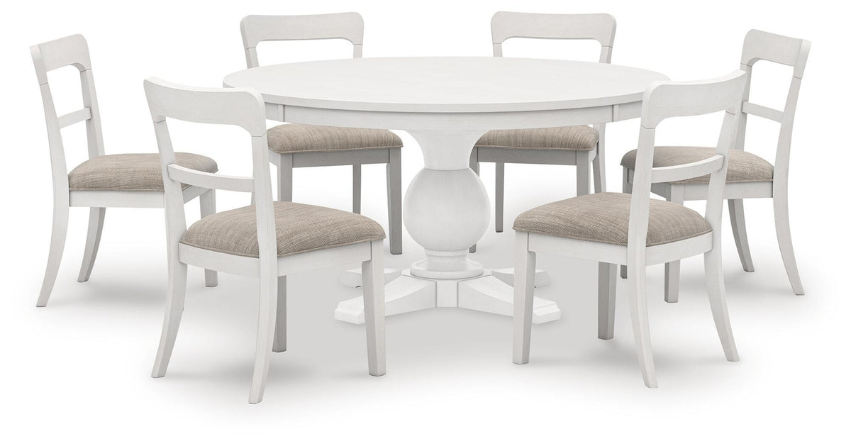 Greddinton Dining Table and 6 Chairs (PCD824-SI)