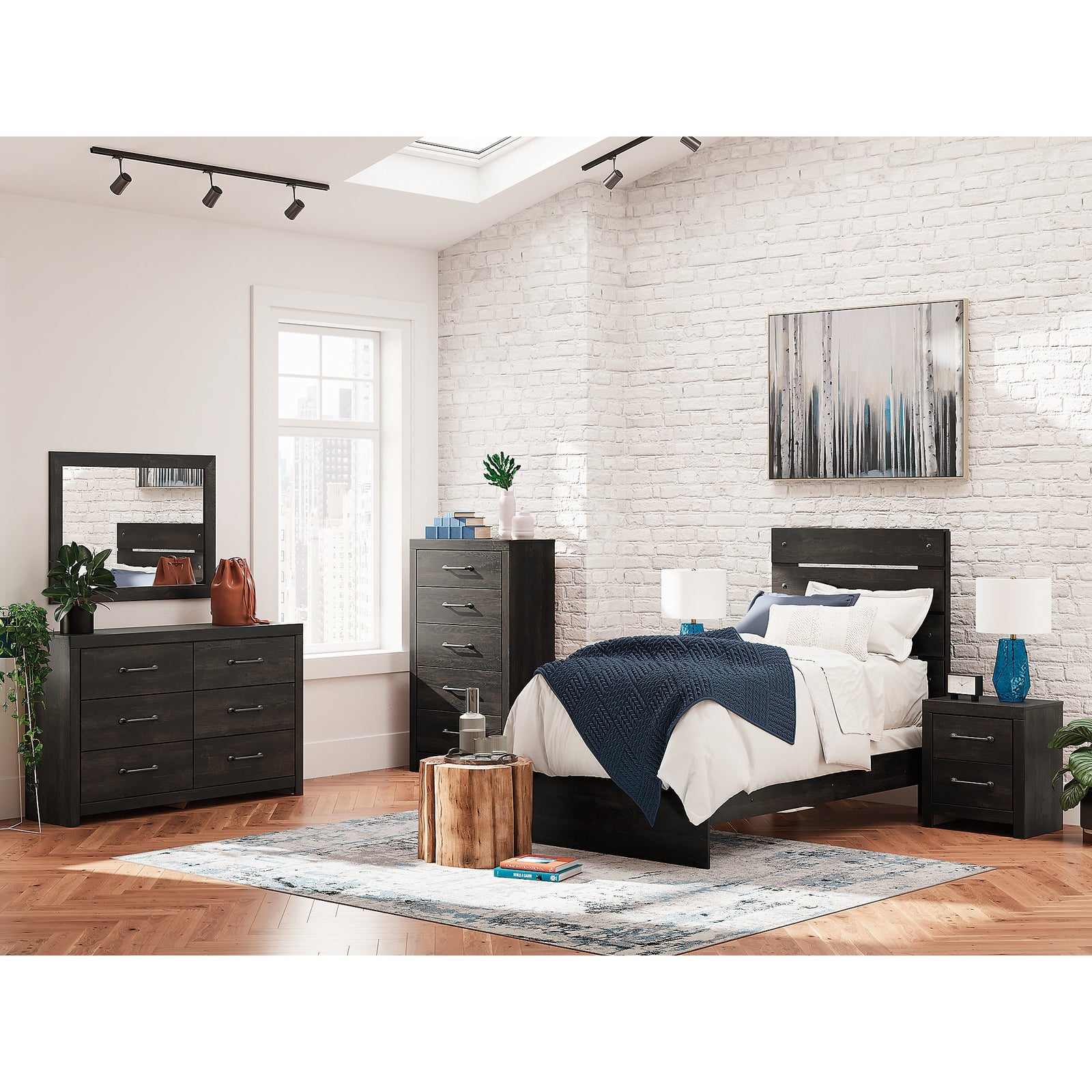 Hollivern Twin Panel Bed (PCB2108-SI) - Image 10