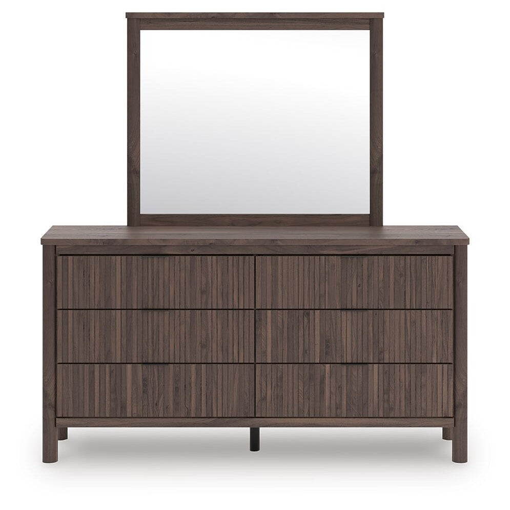 Pamytta Full Panel Platform Bed, Dresser and Mirror (PCB2614-SI) - Image 9