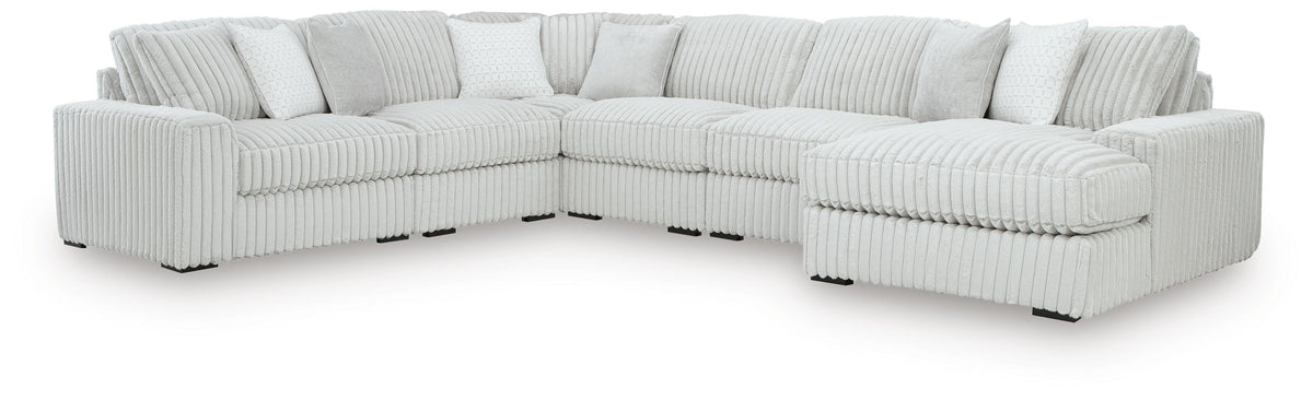 Stupendous 6-Piece Sectional with Chaise (25903-SI)