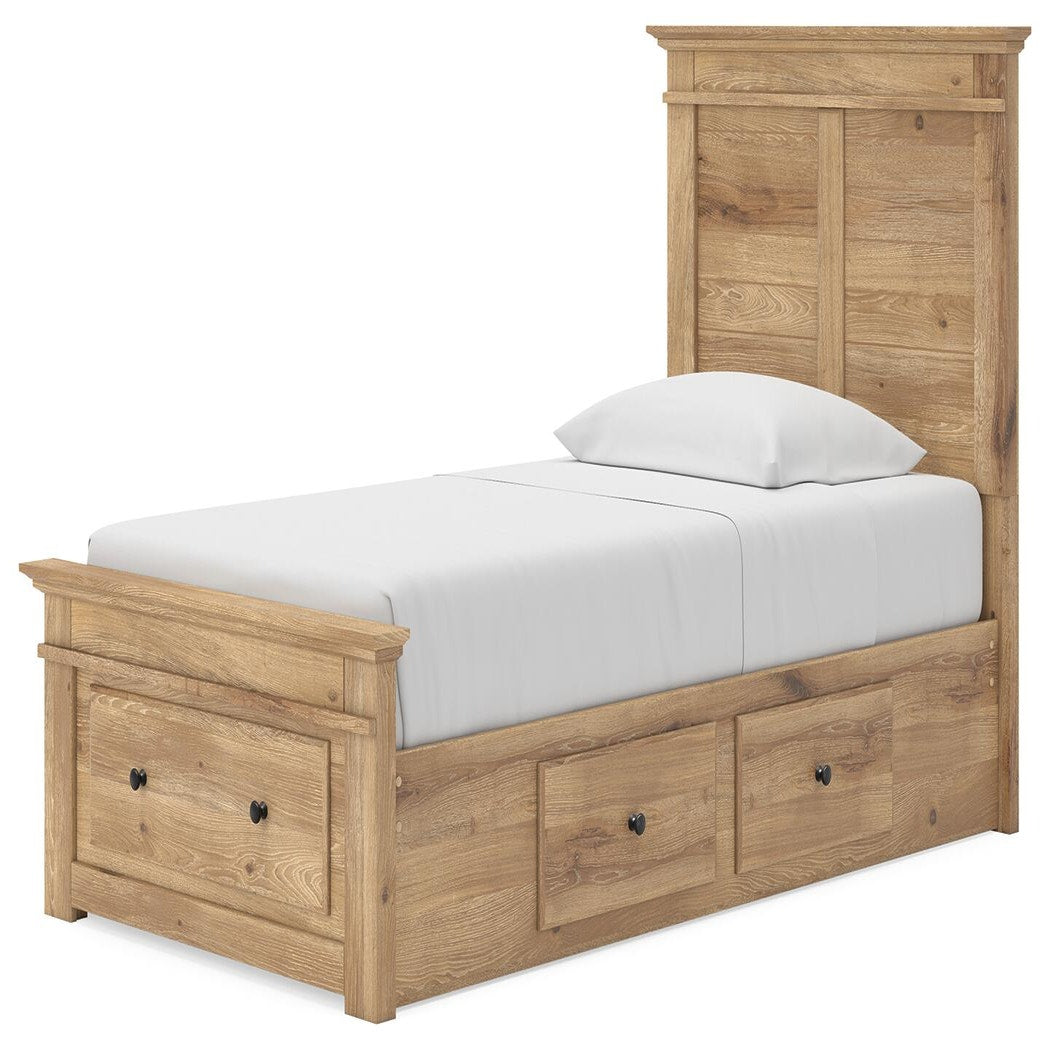 Makidern Twin Panel Storage Bed (PCB1170-SI) - Image 4