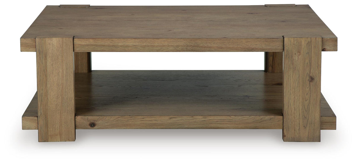 Flangren Coffee Table - Light Brown  (T553-SI) - Image 3