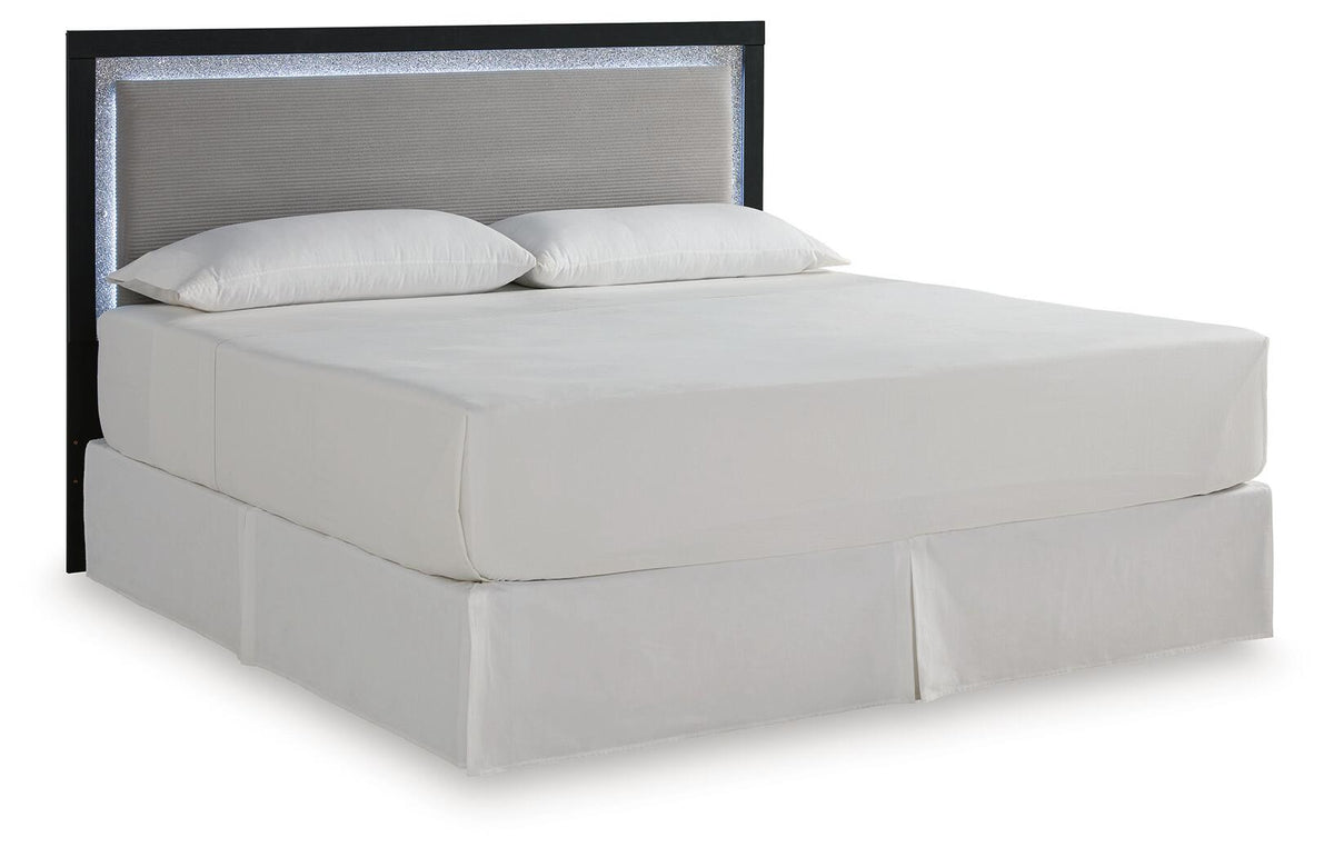 Maeling King Upholstered Panel Headboard (PCB1115-SI) - Image 5