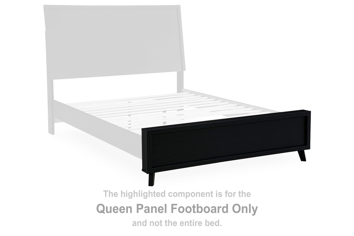 Danziar Panel Footboard - Black  (B1013-SI)