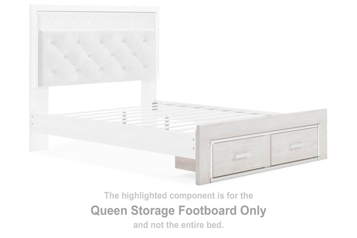 Altyra Storage Footboard - White  (B2640-SI)