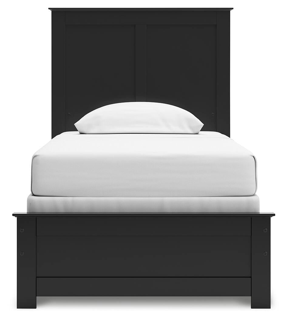 Maribel Panel Bed and Nightstand (B138-SI) - Image 2