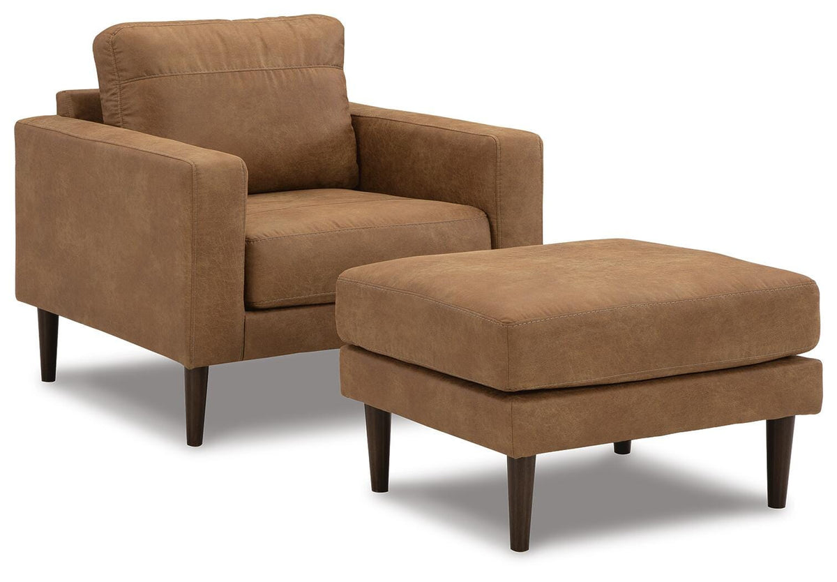 Telora Chair and Ottoman (41002-SI)