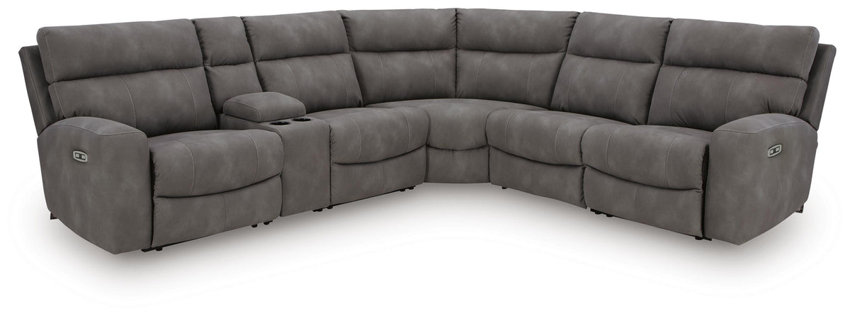 Next-Gen Durapella 6-Piece Power Reclining Sectional (61003-SI)