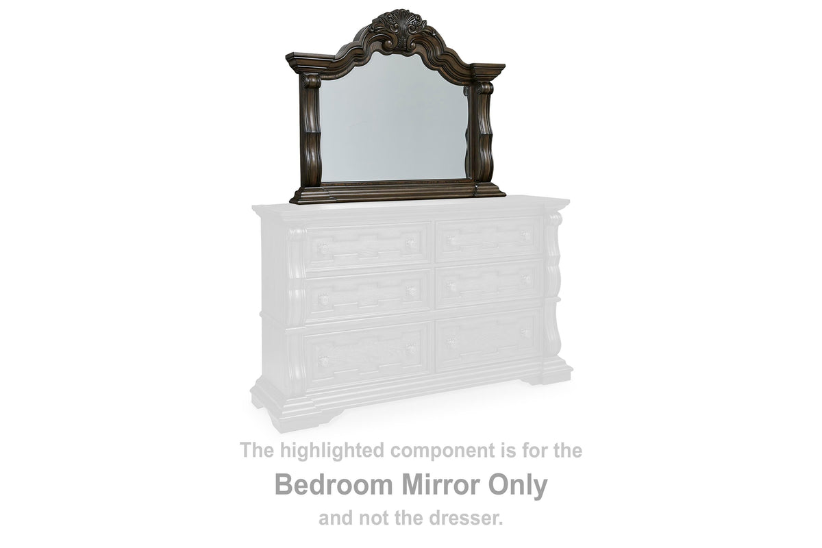 Maylee Bedroom Mirror - Dark Brown  (B947-SI) - Image 3