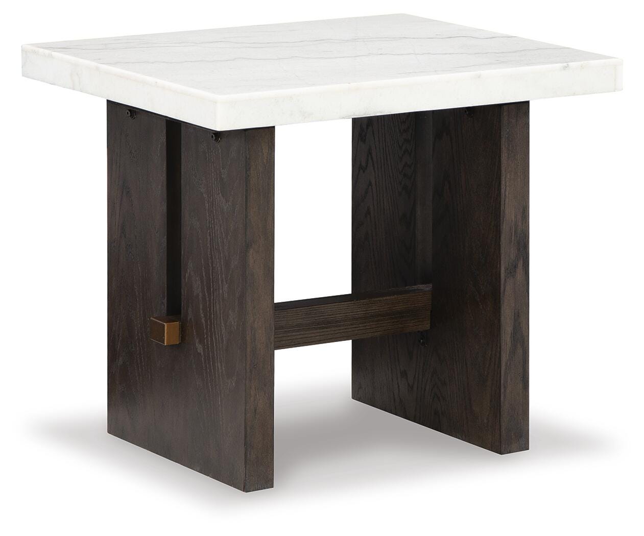 Burkhaus Coffee Table and 2 Ends - White/Dark Brown  (T779-SI) - Image 7