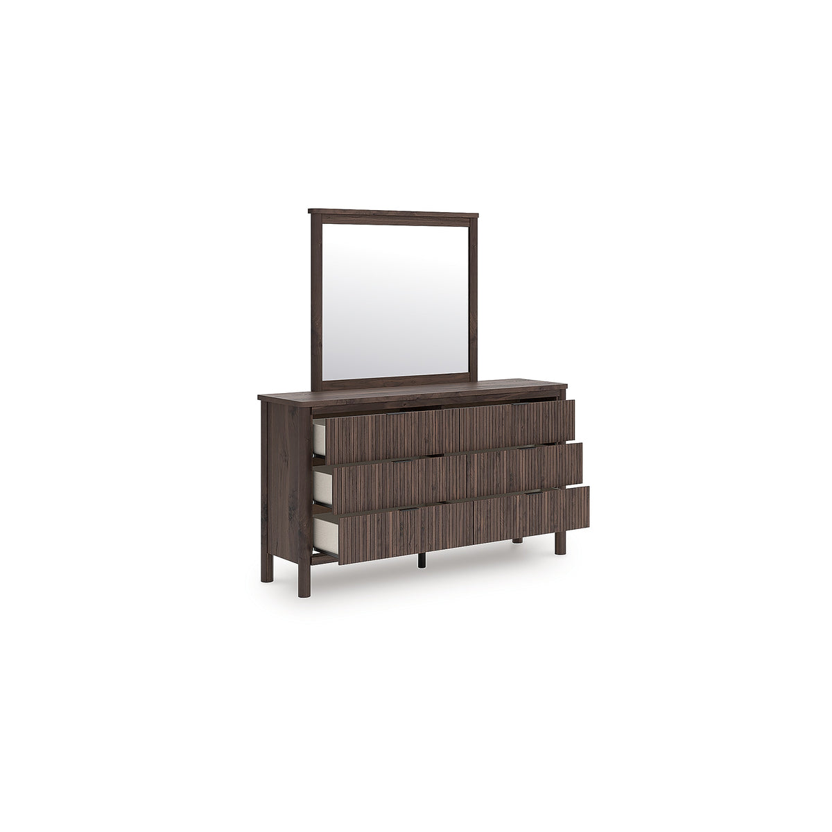 Pamytta Twin Panel Platform Bed, Dresser and Mirror (PCB2614-SI) - Image 4