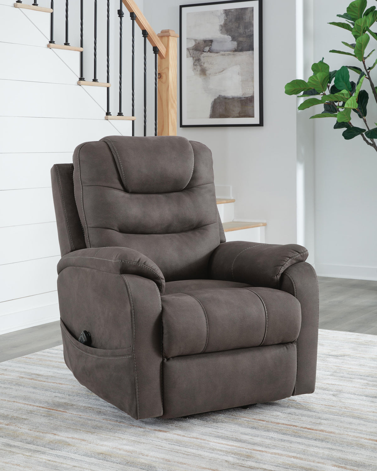 Snowfield Power Lift Recliner (17609-SI) - Image 8