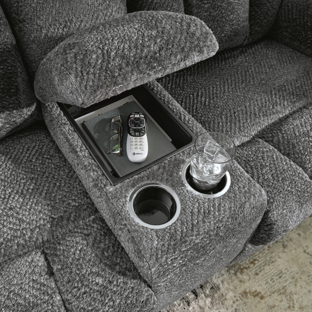 Frohn Reclining Loveseat with Console (37406-SI) - Image 23
