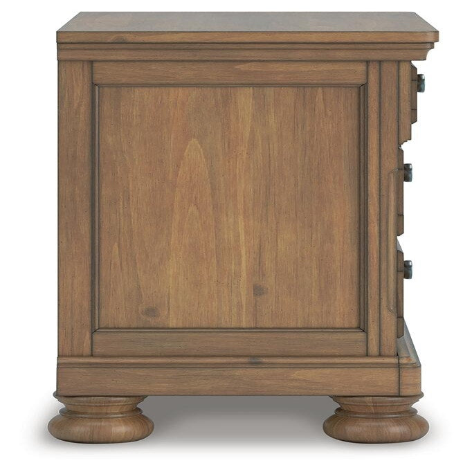 Feddinger King Panel Bed, Dresser, Mirror, Chest and 2 Nightstands (PCB779-SI) - Image 26
